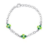 Kinderarmband Clover aus Silber 925 mit Kleeblätter