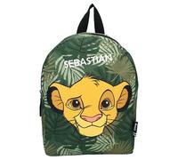 Kindergartenrucksack Disney König der Löwen Simba - Personalisiert mit Name - Kleiner Rucksack Jungen Kinder - Freizeitrucksack Jungen und Mädchen in dunkelgrün