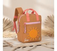 Lässig Kindergartenrucksack Little One & Me Square mit Brustgurt, wasserabweisend Caramel