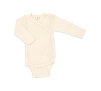 Kinderhaus Blaubär Engel Wickelbody Langarm & Mulltuch Blaubaer | Wolle Seide weicher Langarmbody Feinripp | Merino Schurwolle kbT mulesing-free | hautfreundlich, nachhaltig & made in Germany