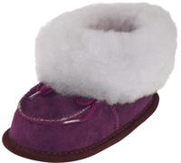 Kinderhausschuhe aus Lammfell in 4 Farben von 19-25 lila, 19