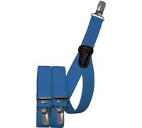 Kinderhosenträger mit 3 Clips blau