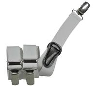 Kinderhosenträger mit 3 Clips weiss