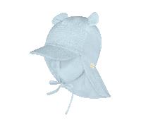 Kinderhut mit Öhrchen aus feinem Baumwollmusselin STERNTALER 1512536 - Farbe Blau Größe: 47cm