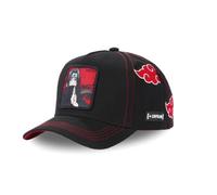 Kinderkappe Naruto Shippuden, Baseballkappe Itachi, Akatsuki, Original, Anime, Manga, Schwarz, Rot, Größe TU, Schwarz , One size