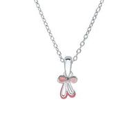 Kinderkette Ballettschuhe aus 925er Silber, Emaille
