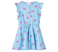 Kinderkleid mit Knöpfen Ärmellos Blau 116