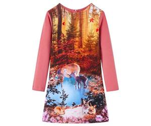 Kinderkleid mit Langen Ärmeln Altrosa 104