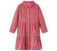 Kinderkleid mit Langen Ärmeln Cord Altrosa 128
