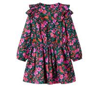 Kinderkleid mit Langen Ärmeln Knallrosa 116