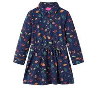 Kinderkleid mit Langen Ärmeln Marineblau 104