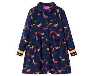Kinderkleid mit Langen Ärmeln Marineblau 104