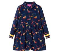 Kinderkleid mit Langen Ärmeln Marineblau 116