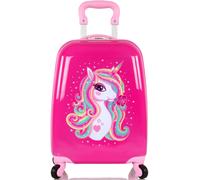 Kinderkoffer HEYS "Einhorn, Rosa", Kinder, Gr. B/H/T: 31cm x 46cm x 23cm 26 l, pink, Polycarbonat, mehrfarbig, festlich, Koffer Kinderkoffer, Heys x Joachim Llambi Kindertrolley Handgepäck-Koffer (600