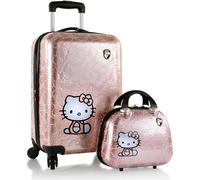 Kinderkoffer HEYS "Kinderreiseset Hello Kitty roségold", Kinder, Gr. B/H/T: 34cm x 53cm x 24cm 31,8 l, rosa (roségold), Polycarbonat-Verbundwerkstoff, mehrfarbig, festlich, Koffer, Heys x Joachim Llam