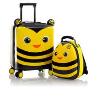 Kinderkoffer HEYS "Super Tots, 46 cm, Hummel", Kinder, Gr. B/H/T: 35cm x 46cm x 22cm 31 l, gelb, Polycarbonat, mehrfarbig, festlich, Koffer Kinderkoffer, Heys Kindertrolley Kinder Reisegepäck (2091624