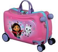 Kinderkoffer UNDERCOVER "Ride-on Trolley, Gabby's Dollhouse", Kinder, Gr. B/H/T: 47,5cm x 32cm x 23cm 20 l, lila (gabby's dollhouse), Polycarbonat, bedruckt, Koffer Kinderkoffer, zum sitzen und ziehen