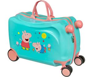 Kinderkoffer UNDERCOVER "Ride-on Trolley, Peppa Pig", Kinder, Gr. B/H/T: 47,5cm x 32cm x 23cm 20 l, bunt (peppa pig), Polycarbonat, bedruckt, Koffer, zum sitzen und ziehen (75846757-0) peppa pig
