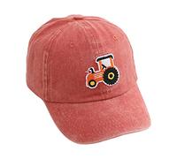 Kindermütze Baseball Cap Jungen Mädchen Basecap Cartoon Traktor Caps Sonnenhut Kids Mütze Snapback Cap Kappe Hut Sport Mütze für ReisenUV Schutz Kinder Schirmmütze 2-5 Jahre (Z6-Rot, Einheitsgröße)