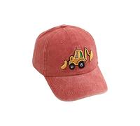 Kindermütze Jungen Mädchen Cartoon Bagger Hut Baseballmütze Baseball Cap Hut Kinder Sommer UV Schutz Sonnenhut Sonnenhut Entenzungenmütze Schirmmütze 2-5 Jahre (Z4-Rot, Einheitsgröße)