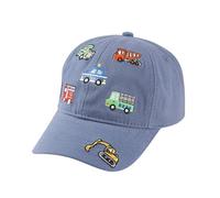 Kindermütze,Kleinkind Baby Cartoon Feuerwehrauto Druck Baseballmütze,Mädchen Jungen Baseball Cap Hut,Kinder Sommer Sonnenhut Sonnenhut,Entenzungenmütze (Z7B-Sky Blue, One Size)