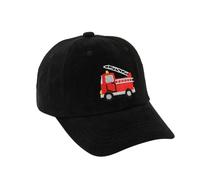 Kindermütze,Kleinkind Baby Cartoon Feuerwehrauto Druck Baseballmütze,Mädchen Jungen Baseball Cap Hut,Kinder Sommer Sonnenhut Sonnenhut,Entenzungenmütze (Schwarz, Einheitsgröße)