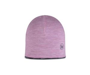 kindermutze buff merino reversible rose grau