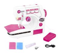 Kindernähmaschine - Tragbares Nähmaschinenspielzeug für Kinder mit Vistaprint-Licht | Kleines, batteriebetriebenes Nähwerkzeug, unterhaltsame Lernnähmaschine für Mädchen und im Alter von 8-12 J