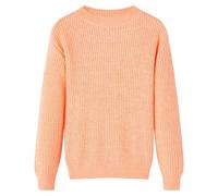 Kinderpullover Gestrickt Hellorange 128