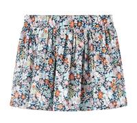 Kinderrock Blumenmuster Mädchen Rock Kinder A-Linie Minirock Dunkelblau 116