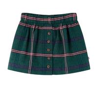 Kinderrock Karomuster Mädchen Rock Kinder Mädchenrock Minirock Dunkelgrün 116