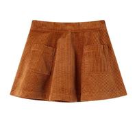 Kinderrock mit Taschen Cordrock Rock Kinder A-Linie Minirock Cord Cognac 116