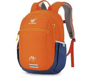 Kinderrucksack 10L Wanderrucksack Brustgurt Jungen Mädchen Orange