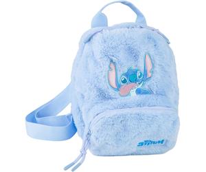 Kinderrucksack COOLPACK "Small, Stitch, Fluffy", Kinder, Gr. B/H/T: 20cm x 25cm x 10cm, blau (stitch blau), Plüsch, Polyester, Rucksäcke (62851454-0) stitch blau