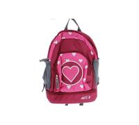 Kinderrucksack Herz - aus Textil - ca. 25 x 31 x 12/18 cm