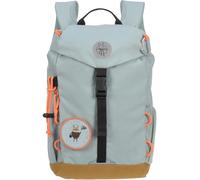 Kinderrucksack LÄSSIG "Nature, Mini Outdoor Backpack, Light Blue", Damen, Gr. B/H/T: 22cm x 32cm x 12cm, blau (light blau), Polyester, Rucksäcke Kinderrucksack, aus recycelten PET-Flaschen (52349834-0