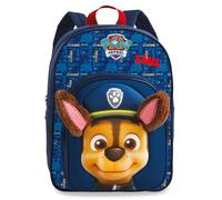 Kinderrucksack Paw Patrol Chase Jungen - Personalisiert mit Namen - Freizeitrucksack Kindergarten Kita mit 3D Plüschohren - 8L