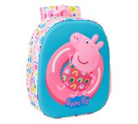 Kinderrucksack Peppa Pig Blau Weiß Rosa 27 x 33 x 10 cm 3D