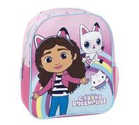 CERDÁ Kinderrucksack Gabby's Dollhouse Rosa – 25 x 20 x 29 cm, Reißverschluss, gepolsterte Griffe