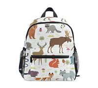 Kinderrucksack Waldtiere Kindergarten Kindergartentasche für Kleinkinder Mädchen Jungen