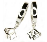 Kinderschmuck, Creole, Elefant, Silber 925, rhodiniert