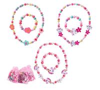 Kinderschmuck Set, Holz Einhorn Armbänder, Prinzessin Party Mitgebsel