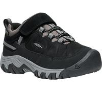 KEEN Targhee 4 Low Waterproof Wanderschuhe, Black/Steel Grey, 32 EU