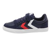 Hummel Kinder Sneaker Slimmer Stadil Leather Low Jr Blau Größe 30