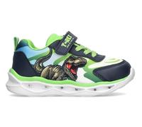 Kinderschuhe mit LED-Lichtern, Sportschuhe mit Dinosaurier, Klettverschluss und elastischen Schnürsenkeln, Turnschuhe für Jungen, grün, 26 EU