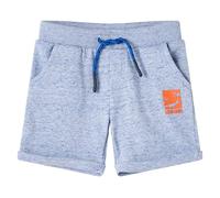 Kindershorts mit Kordelzug Blau Melange 128 Kindershorts mit Kordelzug Blau Melange 128