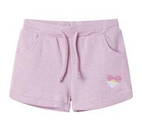 Kindershorts mit Kordelzug Mädchen Shorts Sommer Kurze Hose Sporthose Lila 116