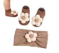 Kindersocken - weiche rutschfeste Kleidung | Baumwoll-Knöchelsocken Stirnbänder - für Kinder Mädchen Spaziergang Fotoshooting Taufe Urlaub Zuhause Outdoor Geburtstag Zeremonie Täglich
