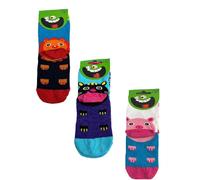 Kindersöckchen 3er Pack 19-22 Lustige Tiere Farbsortierung 1