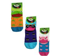 Kindersöckchen 3er Pack 19-22 Lustige Tiere Farbsortierung 2